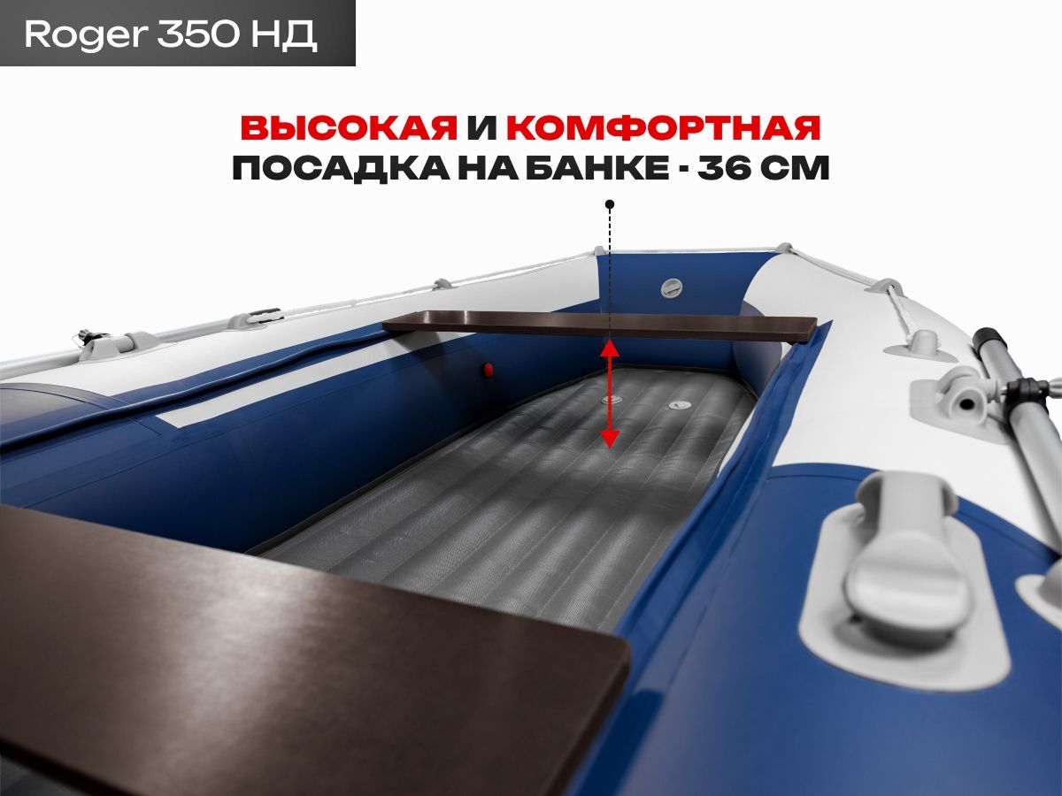 Roger 350 НДНД белый/синий - высокая посадка 36 см.